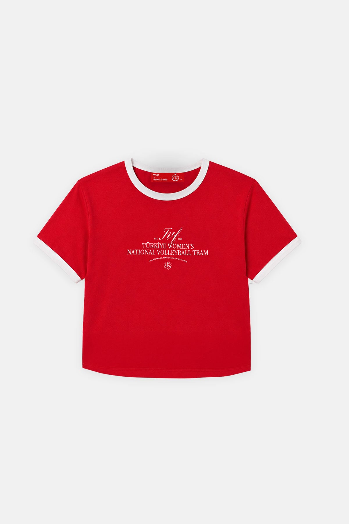 Sultanlar Crop T-shirt - Kırmızı